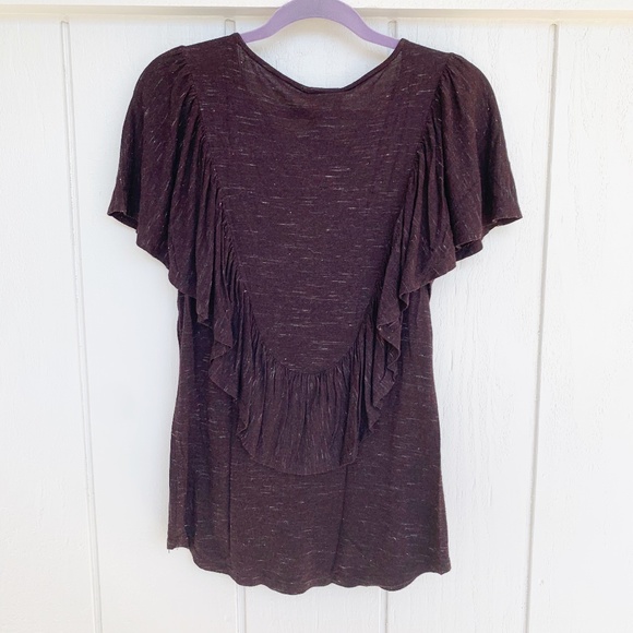 Anthropologie Dolan Left Coast Ruffle Top XS - Picture 3 of 6